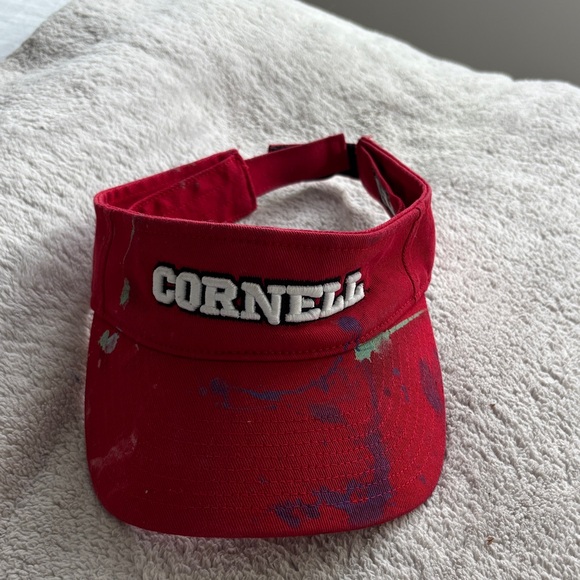 Splatter painted Cornell university visor - Picture 1 of 2